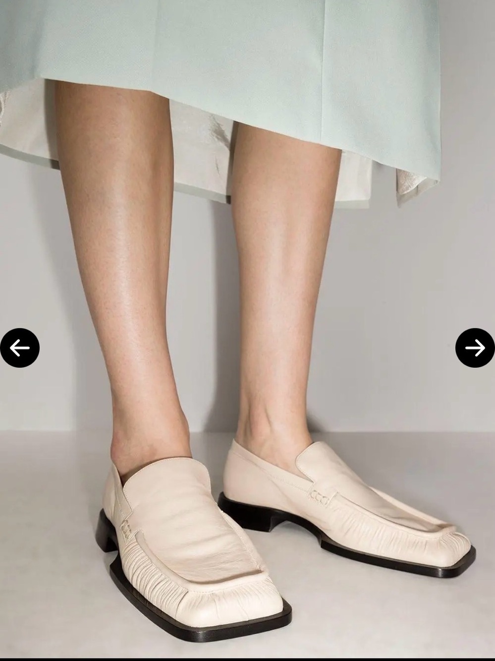 Jil Sander Nikky Square-Toe Loafers